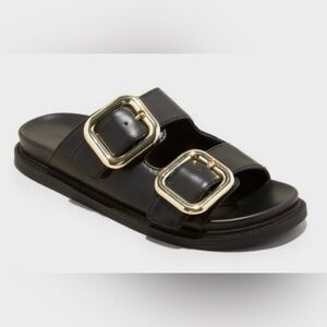 Women's Collin Double Buckle Footbed Sandals - Universal Thread™